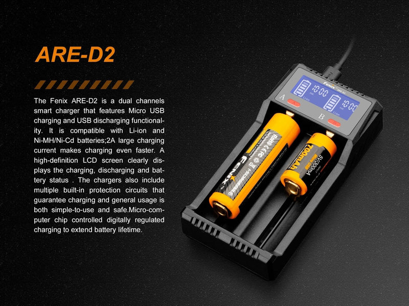 Load image into Gallery viewer, Fenix ARE-D2 Dual Channel Smart Battery Charger

