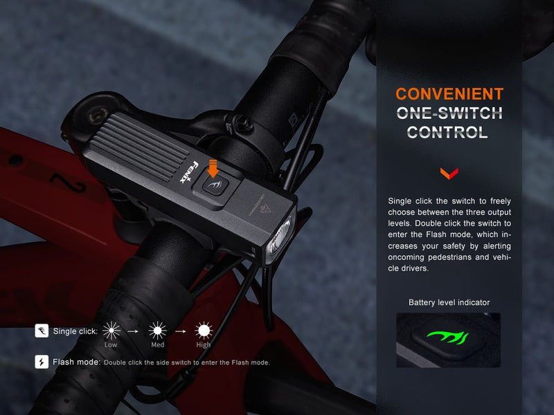 Load image into Gallery viewer, Fenix BC15R Lightweight Rechargeable Bicycle Light
