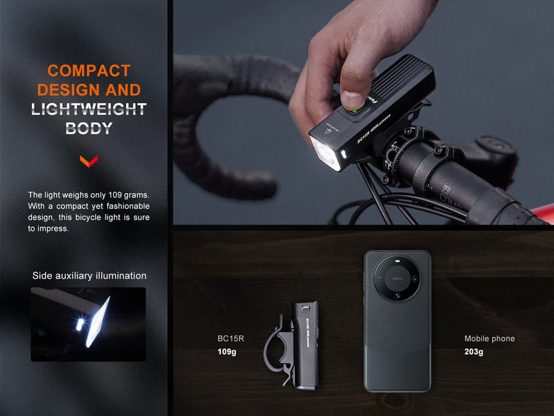 Load image into Gallery viewer, Fenix BC15R Lightweight Rechargeable Bicycle Light
