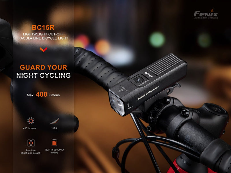 Load image into Gallery viewer, Fenix BC15R Lightweight Rechargeable Bicycle Light
