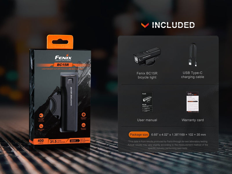 Load image into Gallery viewer, Fenix BC15R Lightweight Rechargeable Bicycle Light
