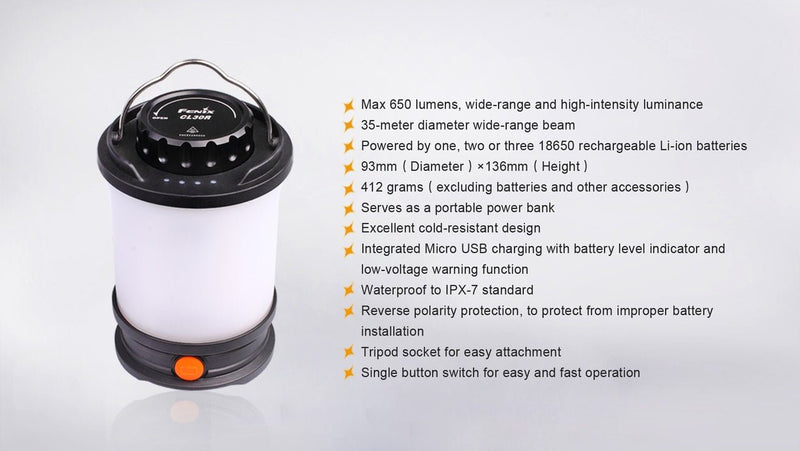 Load image into Gallery viewer, Fenix CL30R LED Camping Lantern

