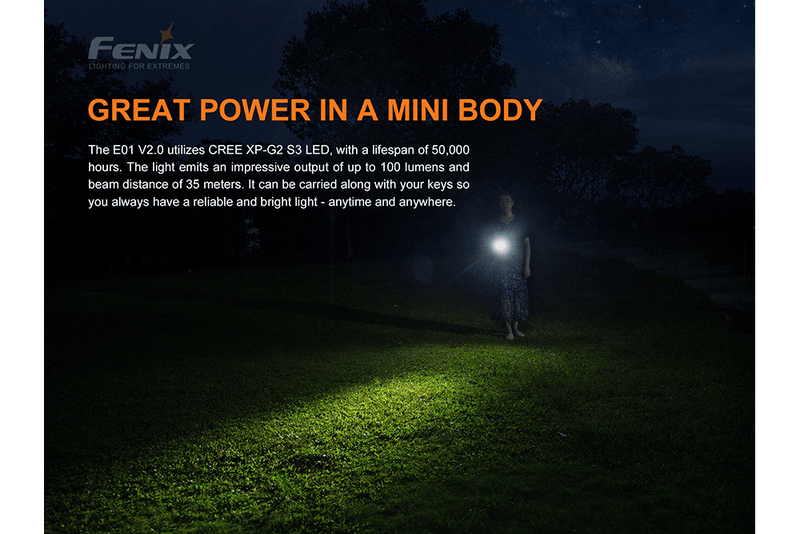 Load image into Gallery viewer, Fenix E01 V2.0 AAA LED Flashlight
