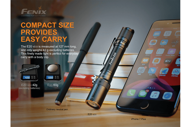 Load image into Gallery viewer, Fenix E20 V2.0 EDC Flashlight - 350 Lumens

