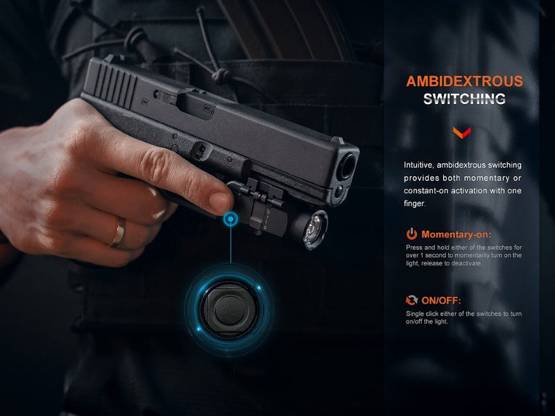 Load image into Gallery viewer, Fenix GL06 Pocket Pistol Tactical LED Light - 600 Lumens
