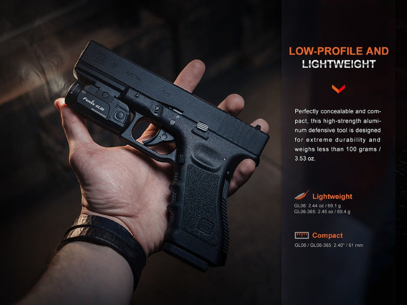 Load image into Gallery viewer, Fenix GL06 Pocket Pistol Tactical LED Light - 600 Lumens
