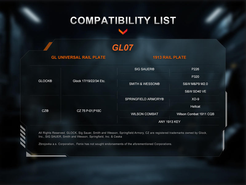 Load image into Gallery viewer, Fenix GL07 Quick Release Weapon Light

