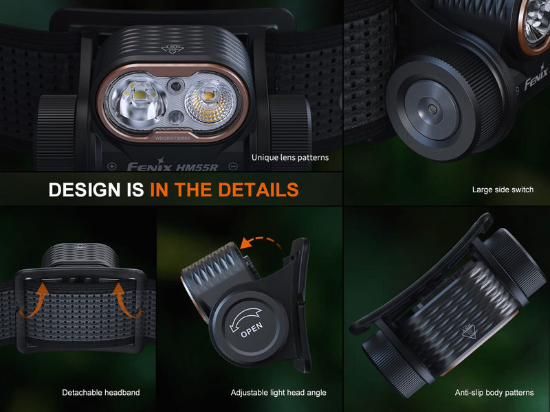 Load image into Gallery viewer, Fenix HM55R Lightweight Multi-LED Headlamp
