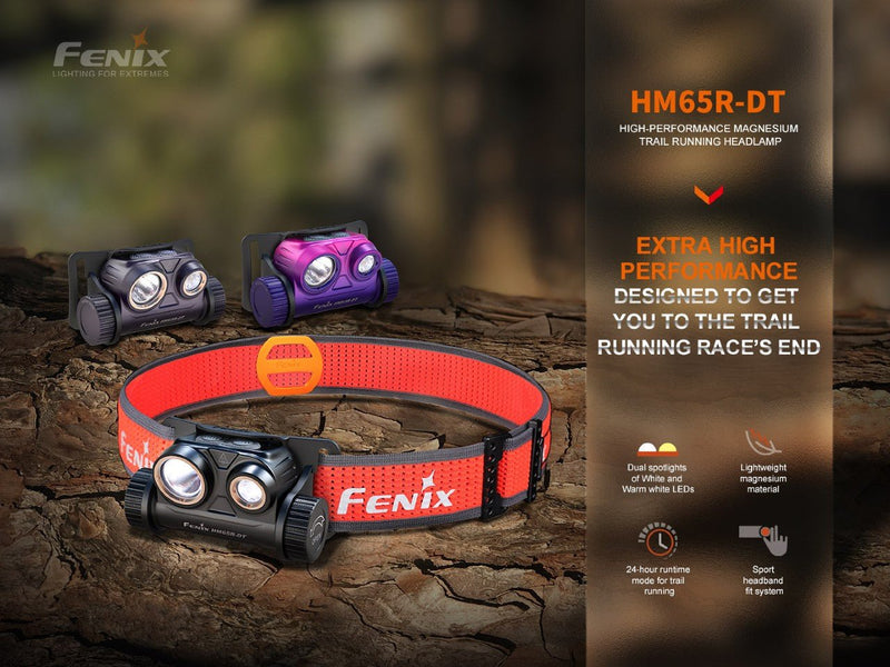 Load image into Gallery viewer, Fenix HM65R-DT Trail Running LED Headlamp
