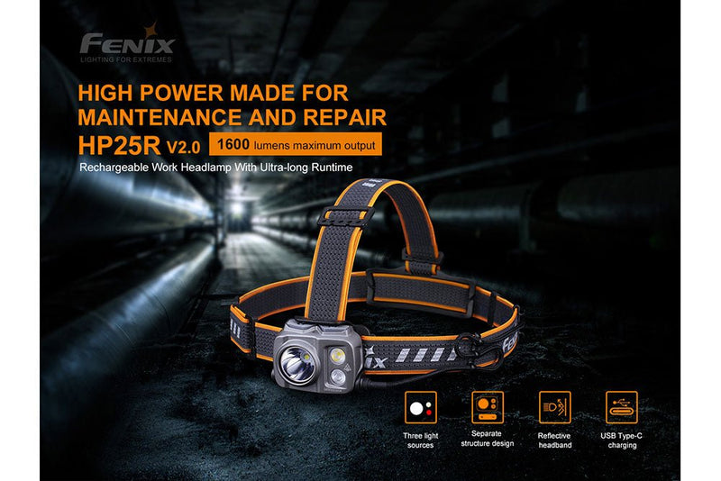 Load image into Gallery viewer, Fenix HP25R V2.0 Headlamp - 1600 Lumens
