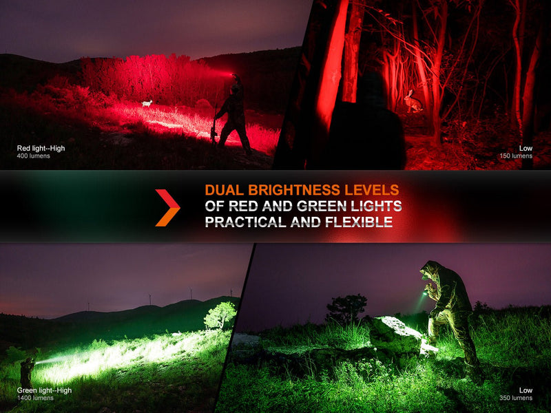 Load image into Gallery viewer, Fenix HT32 Hunting Flashlight with Red &amp; Green Output
