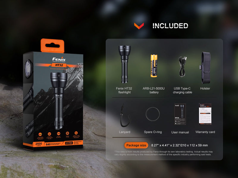 Load image into Gallery viewer, Fenix HT32 Hunting Flashlight with Red &amp; Green Output
