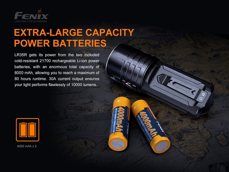Load image into Gallery viewer, Fenix LR35R Rechargeable LED Flashlight - 10,000 Lumens
