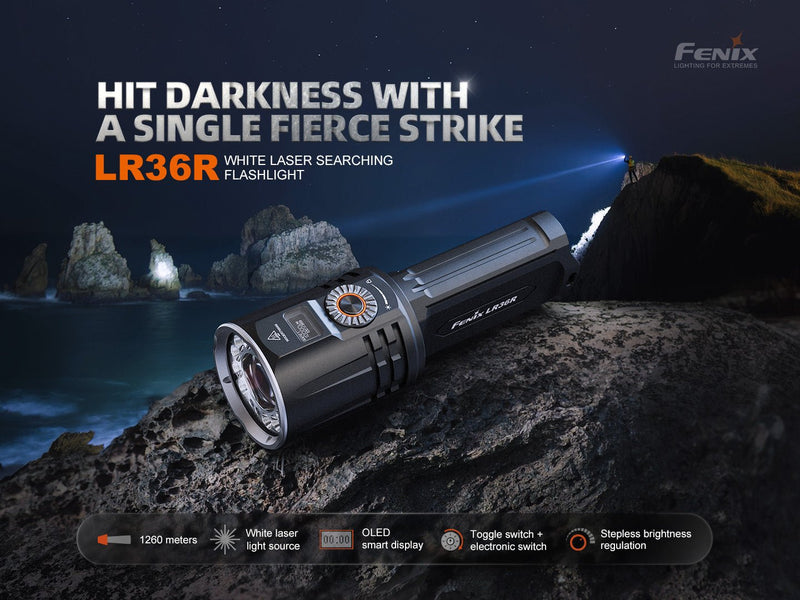 Load image into Gallery viewer, Fenix LR36R White Laser Searching Flashlight
