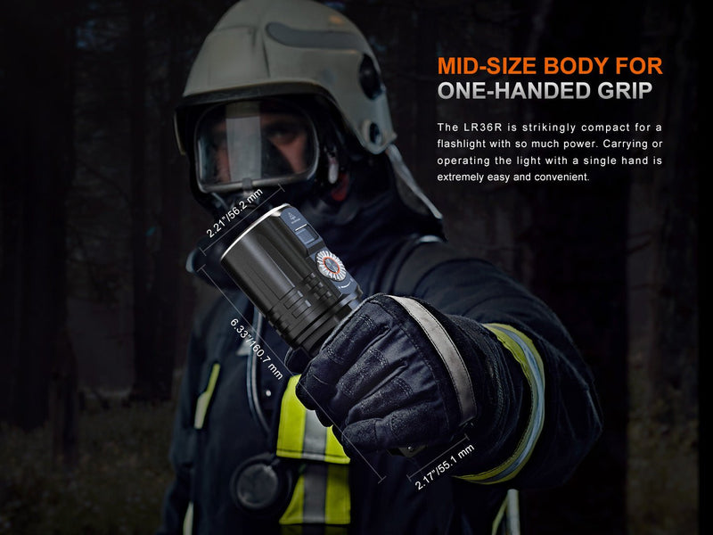 Load image into Gallery viewer, Fenix LR36R White Laser Searching Flashlight
