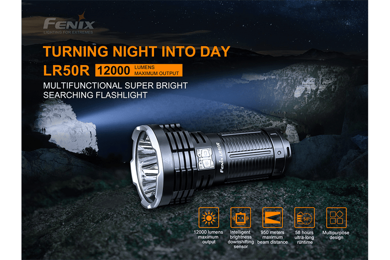 Load image into Gallery viewer, Fenix LR50R Multifunctional LED Search Light - 12000 Lumens
