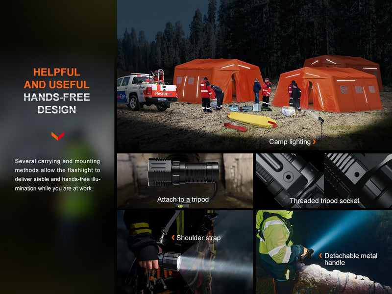 Load image into Gallery viewer, Fenix LR60R Rotary Switch Rechargeable Searchlight - 21000 Lumens
