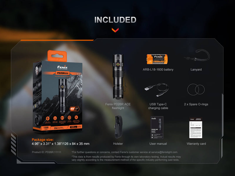 Load image into Gallery viewer, Fenix PD26R ACE Multi-Mode Compact Flashlight

