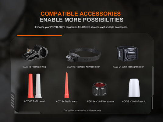 Fenix PD26R ACE Multi-Mode Compact Flashlight