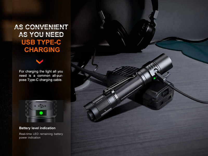 Load image into Gallery viewer, Fenix PD35R Compact Rechargeable Tactical Flashlight
