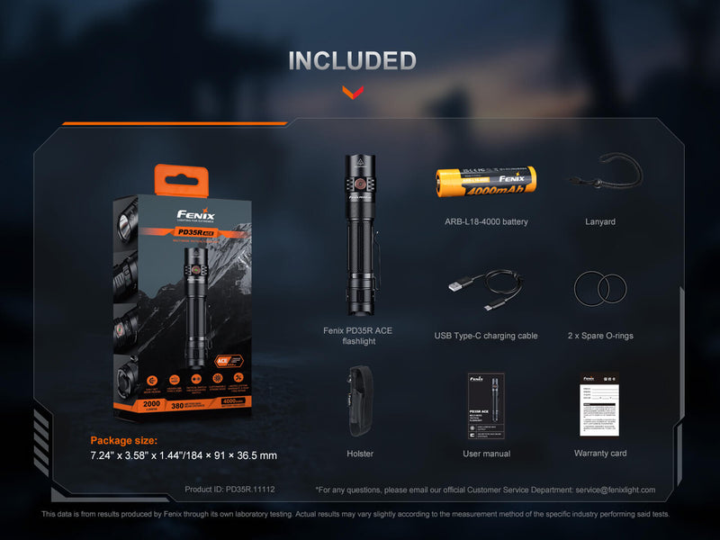 Load image into Gallery viewer, Fenix PD35R ACE Multi-mode Tactical Flashlight
