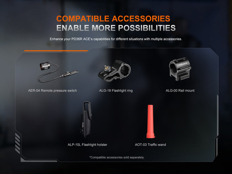 Load image into Gallery viewer, Fenix PD36R ACE Customizable Multi-Mode Flashlight
