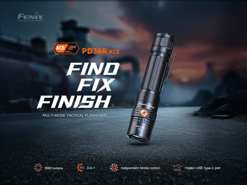 Load image into Gallery viewer, Fenix PD36R ACE Customizable Multi-Mode Flashlight
