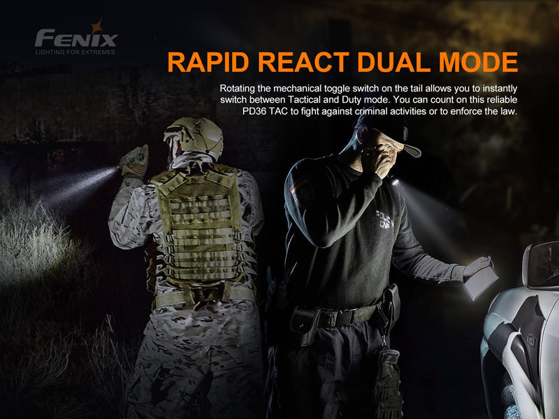 Load image into Gallery viewer, Fenix PD36 TAC Tactical Flashlight - 3000 Lumens
