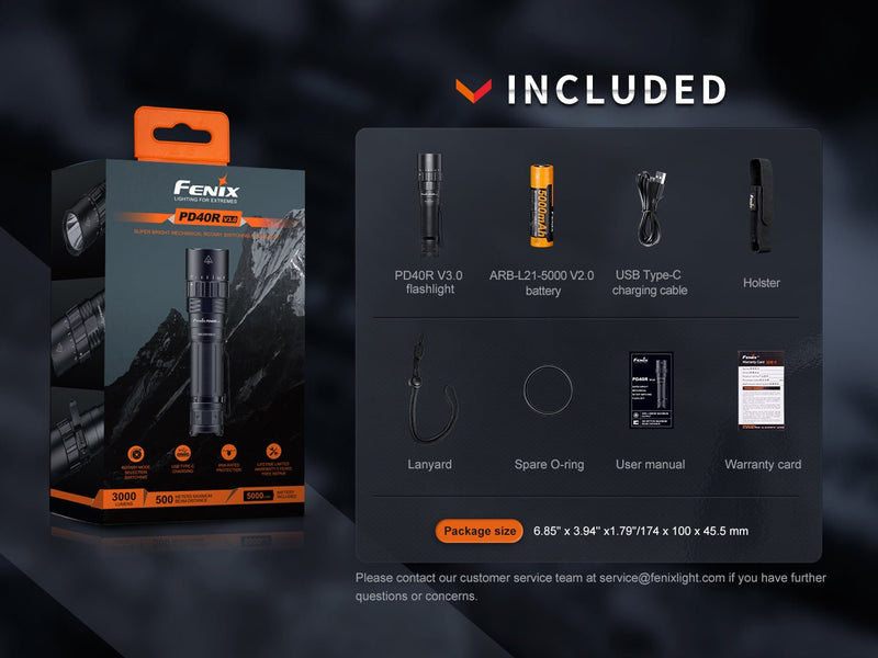 Load image into Gallery viewer, Fenix PD40R V3 Rechargeable Flashlight
