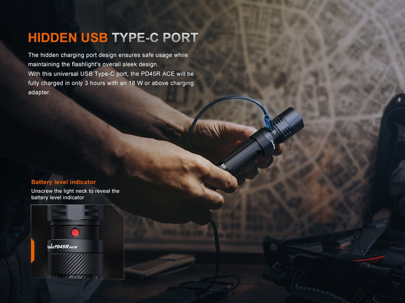 Load image into Gallery viewer, Fenix PD45R ACE Multi-Mode Tactical Flashlight

