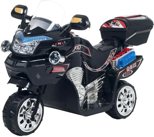 FX Sport Bike - Black: 3 Wheel Battery Powered Ride-On for Kids by Lil' Rider