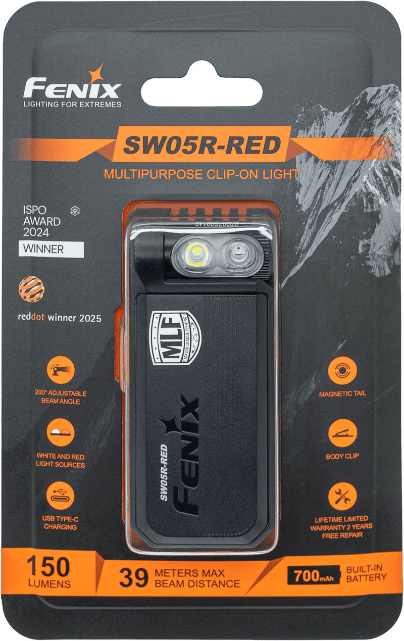 Load image into Gallery viewer, Fenix SW05R Multipurpose Clip-On Light with Red or UV Output
