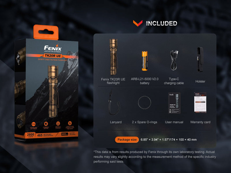 Load image into Gallery viewer, Fenix TK20R UE Tactical LED Flashlight - 2800 Lumens
