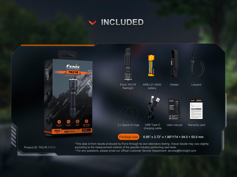 Load image into Gallery viewer, Fenix TK21R Duty Flashlight
