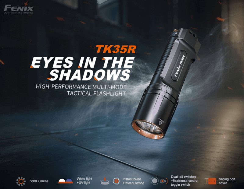 Load image into Gallery viewer, Fenix TK35R UV Light Rechargeable High-Performance Tactical Flashlight
