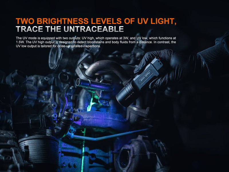 Load image into Gallery viewer, Fenix TK35R UV Light Rechargeable High-Performance Tactical Flashlight

