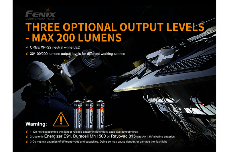 Load image into Gallery viewer, Fenix WF11E Intrinsically Safe Flashlight
