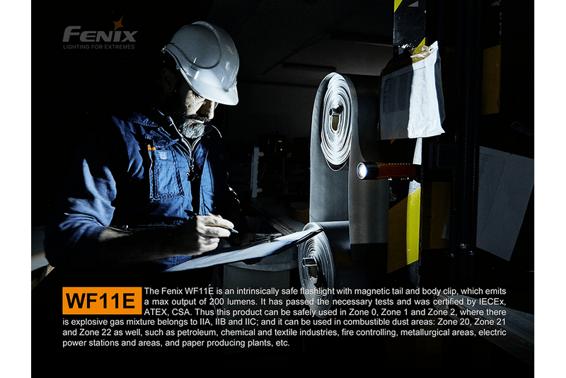 Load image into Gallery viewer, Fenix WF11E Intrinsically Safe Flashlight
