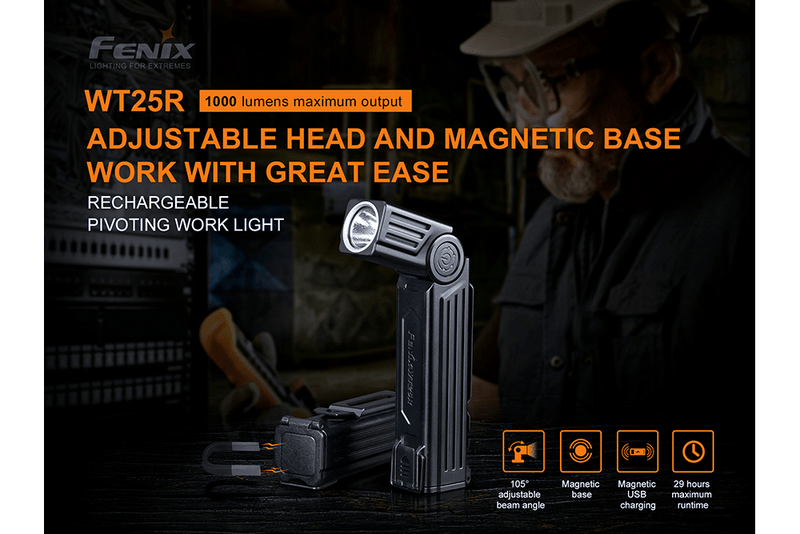 Load image into Gallery viewer, Fenix WT25R Adjustable Head LED Flashlight - 1000 Lumens
