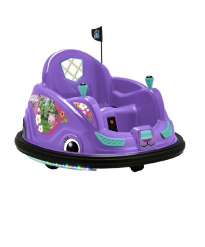 Load image into Gallery viewer, Gabby&#39;s Dollhouse 6V Bumper Car: Fun Ride with LED Lights
