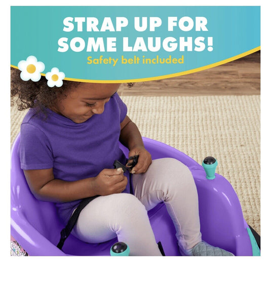 Gabby's Dollhouse 6V Bumper Car: Fun Ride with LED Lights