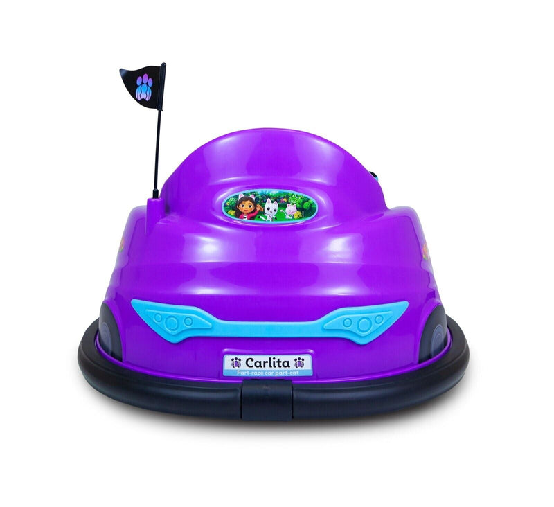 Load image into Gallery viewer, Gabby&#39;s Dollhouse Electric Bumper Car - 6V Battery Powered Ride On
