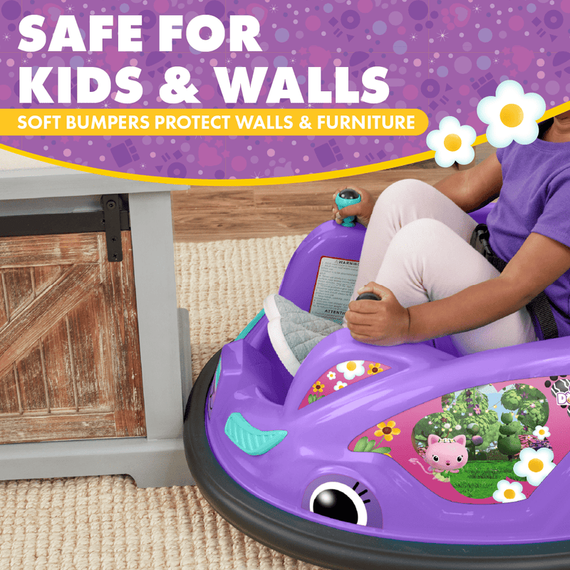 Load image into Gallery viewer, Gabby&#39;s Dollhouse Electric Bumper Car - 6V Battery Powered Ride On
