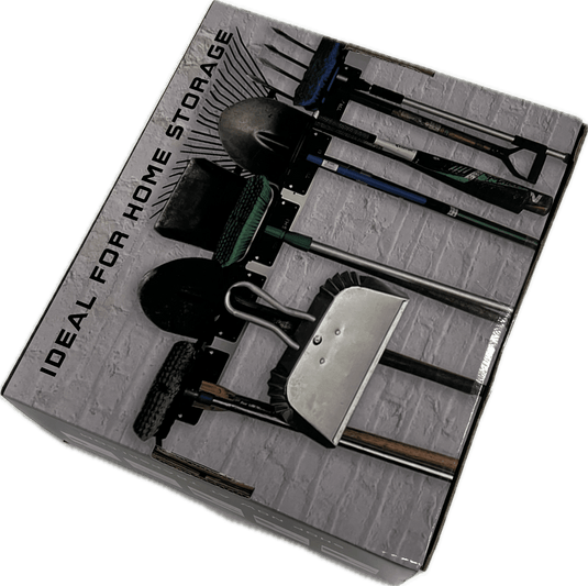 Garage Wall Rack Organizer for Yard Tools, Gear & Equipment, Skis or Snowboard by Bindings