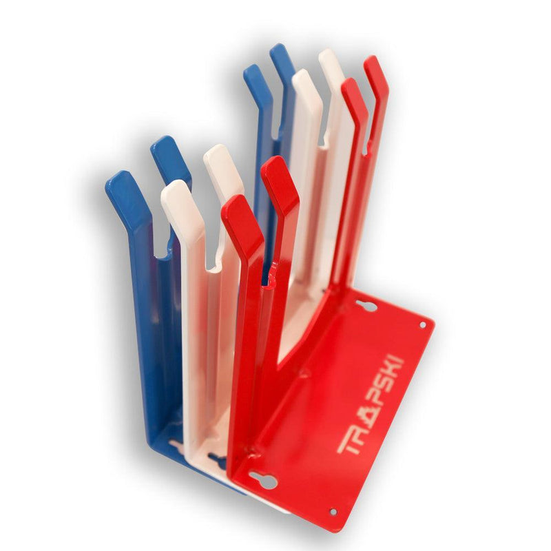 Load image into Gallery viewer, Garage Wall Rack Organizer for Yard Tools, Gear &amp; Equipment, Skis or Snowboard by Bindings
