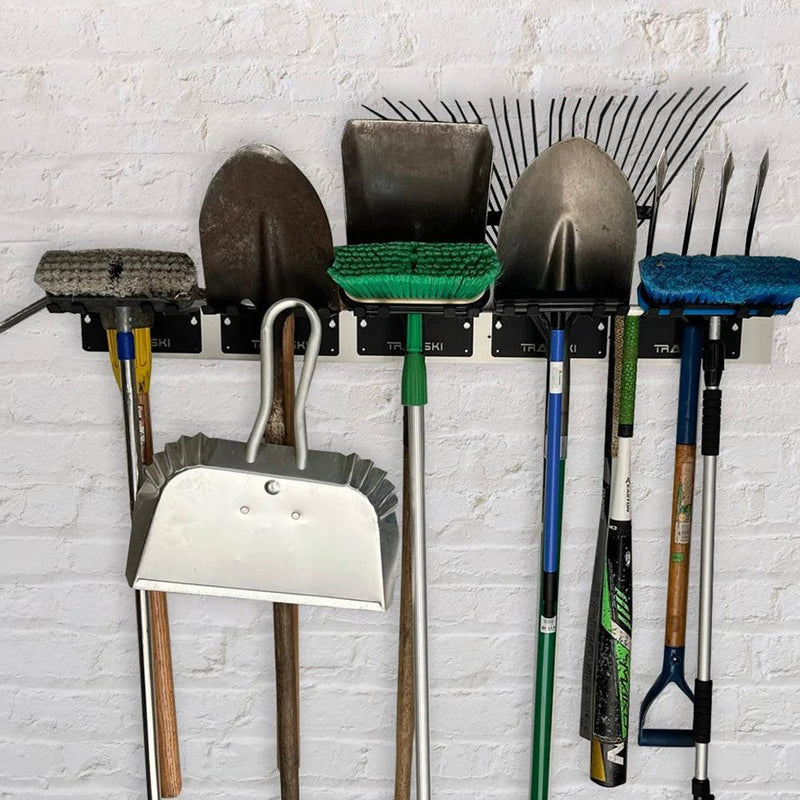 Load image into Gallery viewer, Garage Wall Rack Organizer for Yard Tools, Gear &amp; Equipment, Skis or Snowboard by Bindings
