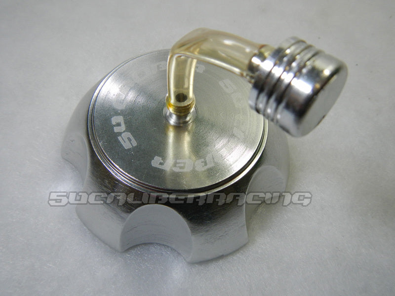 Load image into Gallery viewer, Aluminum 50 Caliber Racing Gas Cap Silver
