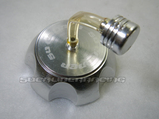 Aluminum 50 Caliber Racing Gas Cap Silver