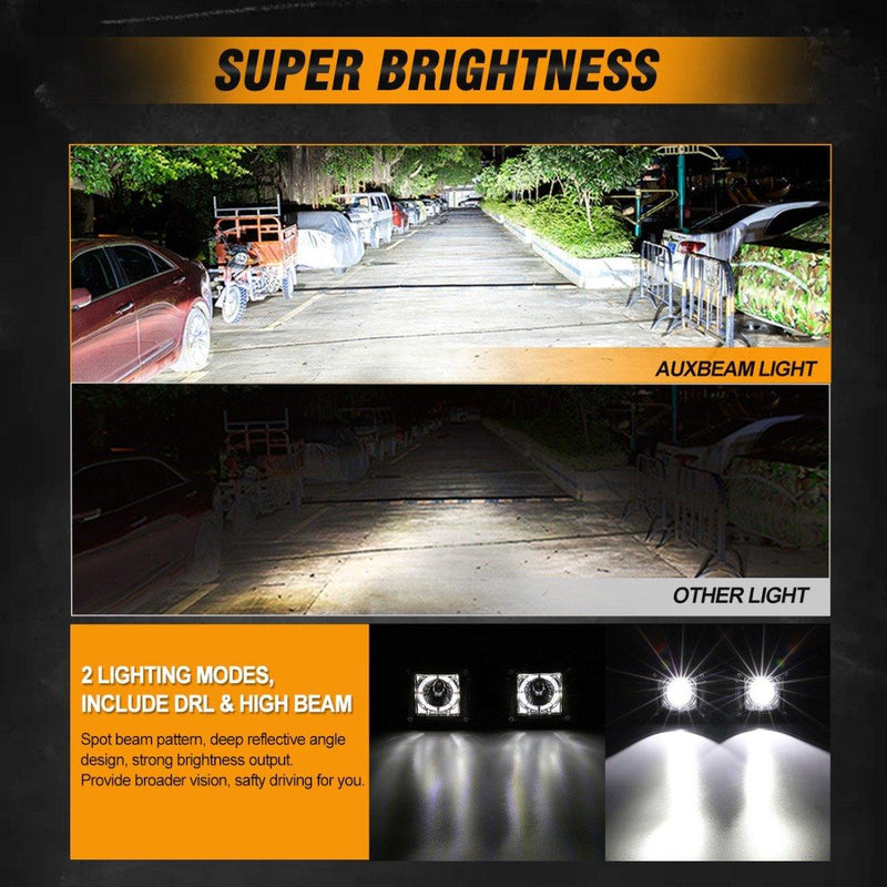Load image into Gallery viewer, (2pcs/set) 3 inch 40W LED Pod Lights With DRL for SUV ATV UTV Trucks Pickup Boat
