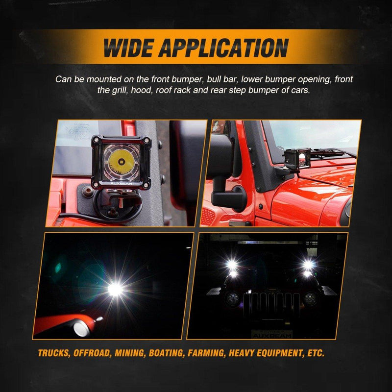 Load image into Gallery viewer, (2pcs/set) 3 inch 40W LED Pod Lights With DRL for SUV ATV UTV Trucks Pickup Boat
